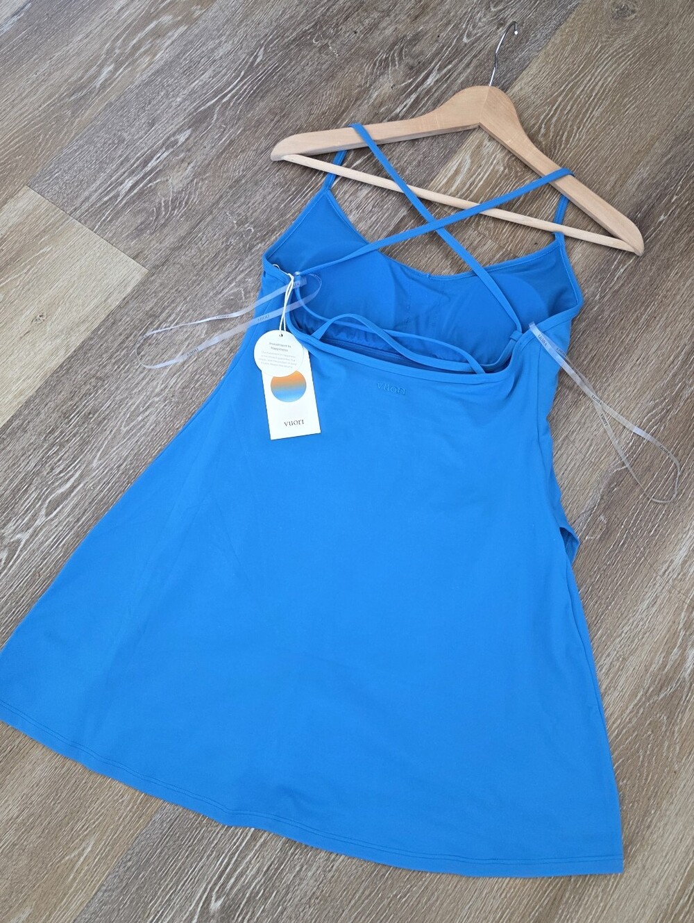Vuori Solstice Dress Regatta Blue NWT Tennis Prep Casual Strappy PRICE FIRM HTF - Picture 10 of 13